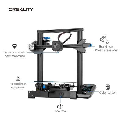 China Popular Ender-3 V2 Multi-axis 3D Printer with Glassbed Affordable Silent Printing Diy 3D Printer Kit for sale