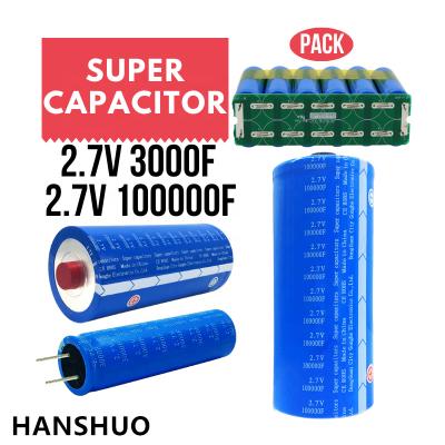 China New Technology Solar Panel Graphene Capacitor 2.7v 3000f 100000f Super Ultracapacitor Battery / Telecom / Battery etc. with RoHS/CE/ISO9000 for sale