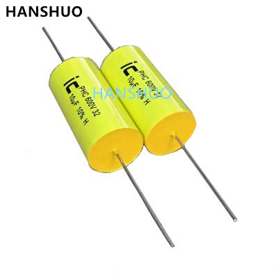 China Polypropylene film IC PHC 250V 400V 600V 630V 1UF 3UF 4.7UF 6.8UF 10UF 20UF 30UF 40UF general purpose audio axial capacitor for sale