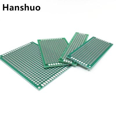 China * Dropshipping 4PCS 5x7 4x6 3x7 2x8cm Prototype Copper Universal Double Side PCB Board Fiberglass Board for sale