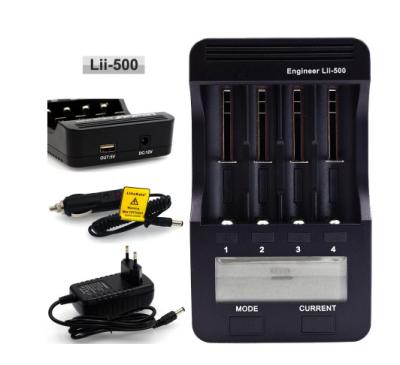 China UniversalÂ   Charging 18650 3.7V 18350 18500 16340 25500 10440 14500 26650 1.2V AA NiMH Battery Lii500 LCD Battery Charger for sale