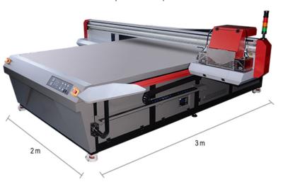 China Snelle Snelheid die Flatbed Uv Digitale Printer Dubbele LEIDENE UVlampen met Waterkoeling drukken Te koop