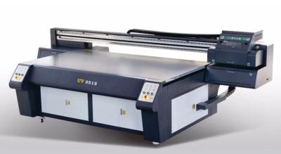 China LED UV Ink Wide Format Flatbed Printer , Flatbed Inkjet Printer For Decoration Industry for sale