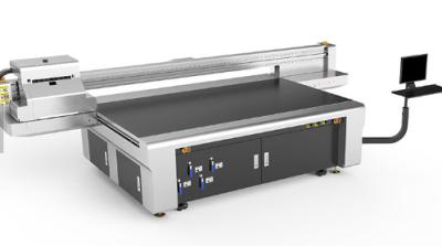 China Industriële Uv Digitale Drukmachine, Aangemaakte Glas Uv Flatbed Printer Te koop