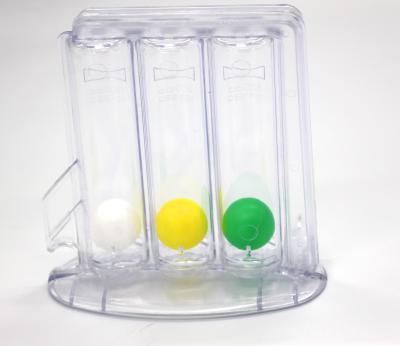 China Atmungsdrei Ball-Spirometer Airlife, Tri Fluss-Beatmungsgerät-Plastik zu verkaufen