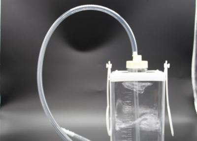 China 1600ml Closed Wound Drainage System With Tube PVC Single Chamber CE / ISO13485 for sale