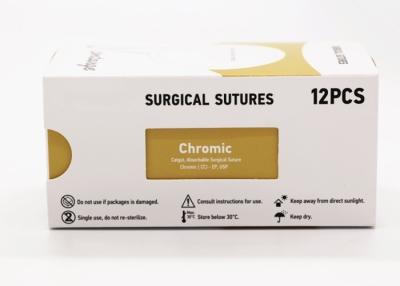 China Medical Disposable Absorbable Chromic Catgut Surgical Sutures for sale