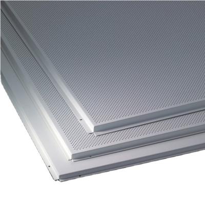 China Artistic Ceilings kaysdy acoustic ventilated perforated Aluminum profile lay-in ceiling tiles plate for building subway mall hall decoration for sale