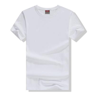 China wholesale oversiz white t-shirts anti-wrinkle t-shirt crew neck unisex cotton fabric for sale