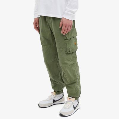 China 2022 Custom Size Elastic Military Green Pants Anti-Wrinkle Mens Multi Pockets Jogger Cargo Pants For Men for sale