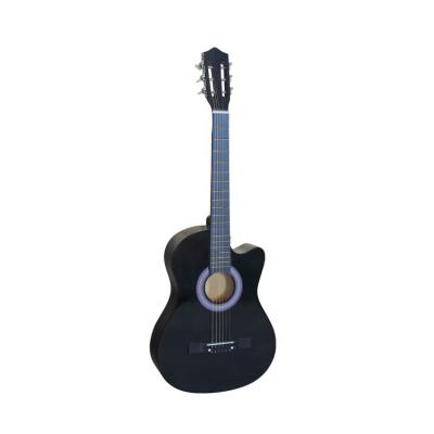 China Linden Hyer Popular Kit Custom China 38 Inch Cutaway 6 Strings Fit Classical Acoustic Guitar for sale