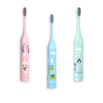 China Commercial Kids Electric Toothbrush Ready To Ship Manufactures BSCI Approved With 3 Heads Battery Electric Toothbrush In Stock for sale