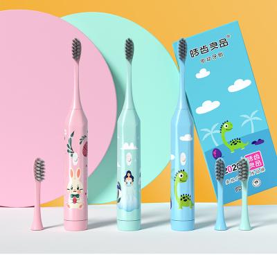 China Dupont Grade Children Battery Operated Professional Silver Ion Soft Bristle Electric Toothbrush KIDS U Shape TOOTHBRUSH for sale