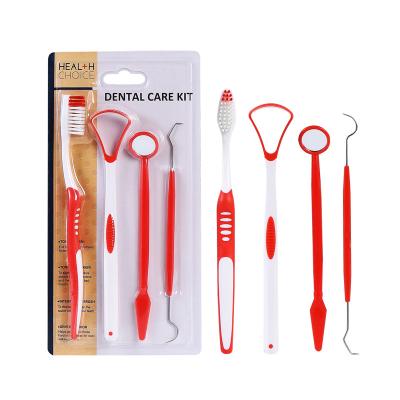 China For Home Dental Oral Care Self Use Stainless Steel Clean Tool Kit with Customizable LOGO of Mouth, Hook, Tartar and Plaque Mirror Molar Remover for sale