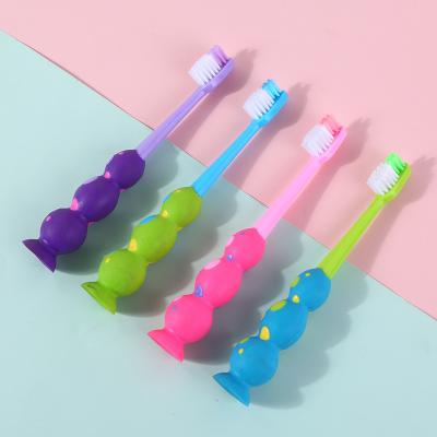 China New Pp+tpr Cartoon Kids Toothbrush Maker With Soft Toothbrush Handles And Nylon Bristles U Shape for sale