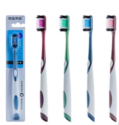 China Comfortable Massage Eraser Adult Toothbrush With Hard Bristle Toothbrush for sale