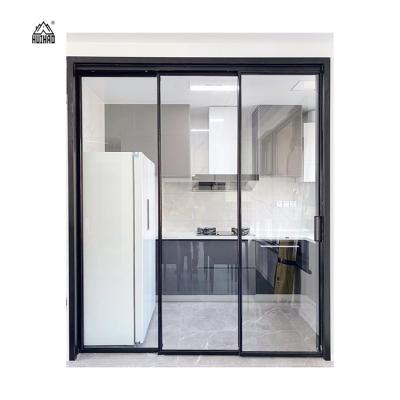 China Sound Insulation Manufacturers Selling Soundproof Aluminum Sliding Doors 4 Panel Aluminum Sliding Door for sale