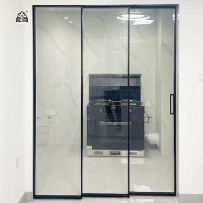 China Sound Insulation Patio Doors Sliding Glass Aluminum Frame Bulletproof Sliding Door System Glass Sliding Door for sale