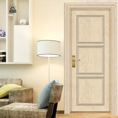 China Sound Insulation Modern Nordic Style Aluminum Clad Wood Door Bedroom Aluminium Door Designs for sale