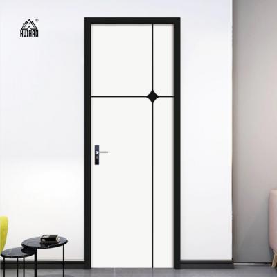 China Anti-Theft New Style Door Design Aluminium Bathroom Door Aluminum Glass Toilet Door for sale