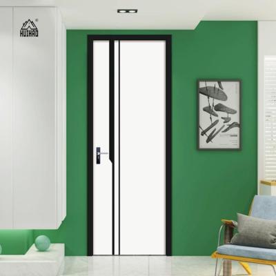 China Anti-Theft Interior Aluminium Alloy Frame Single Doors Modern Design Soundproof Aluminum Alloy Door for sale