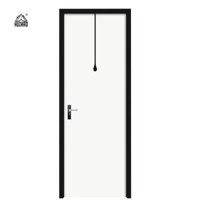 China Anti-Theft High Quality Bathroom Wooden Door Designs Soundproof Aluminium Frame Glass Door for sale