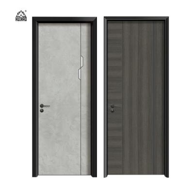 China Anti-Theft Factory Directly Wholesale Sound Proof Aluminum Wood Interior Wpc Door Wood Door Aluminum Frames for sale