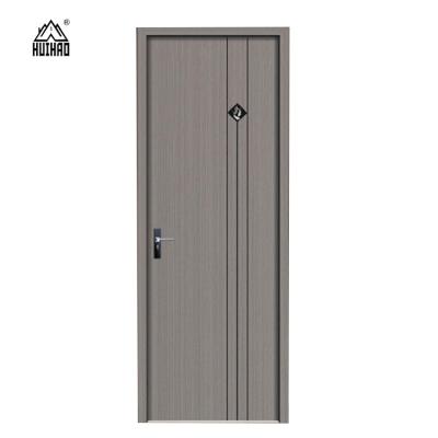 China Anti-Theft Latest Design Aluminum Composite Wood Door Minimalist Aluminum Clad Wood Door for sale