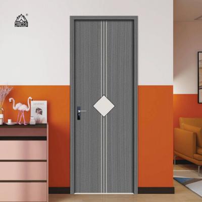 China Anti-Theft Classic Wooden Doors Design Minimalist Style Aluminum Wood Plastic Composite Door for sale