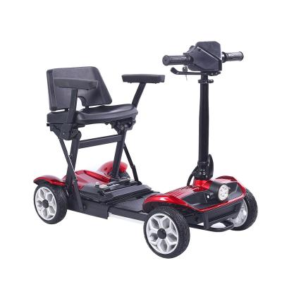 China Travel Disabled Unisex Electric Foldable Transformer Battery Powered 4 Wheel Mobility Scooter for sale