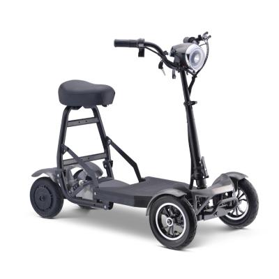 China Lightweight 4 Wheel Unisex Convenient Mobility Scooter Folding Electric Mobility Scooter For Elder Travel for sale