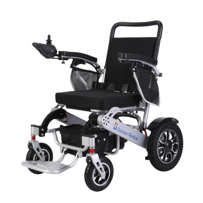 China Aluminum Alloy 24V Lithium Battery Electric Wheelchair Power Lightweight Remote Control Disabled Wheelchair for sale