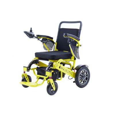 China Hot Selling Aluminum Alloy Power Wheelchair Lightweight Foldable Power Wheelchairs For Elder Automatic Electric Wheelchair for sale