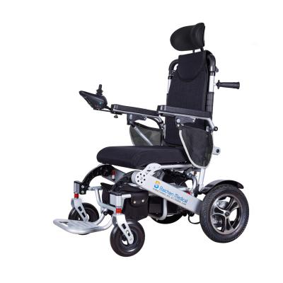 China Aluminum Alloy Elderly Disabled Wheelchair Folding Electric Wheelchair Wheelchair With Lithium for sale