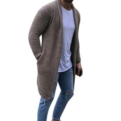 China 2021 Fashion Men's Anti-Shrink Solid Cardigan Streetwear Long Sleeve Knitted Casual Autumn Mens Slim Fit Sweaters Coat for sale