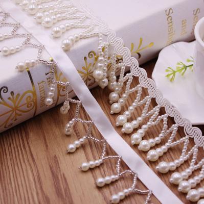 China Viable Hot Sale Handmade Nail Beads Tassels Lace Up National DIY Style Hanfu Accessories Beads Lace Up Beads Pendant Strap for sale