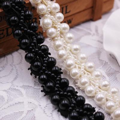 China Viable new style pearl nail handmade pearl lace up DIY handmade accessories lace up clothing hair accessories textiles home accessories for sale