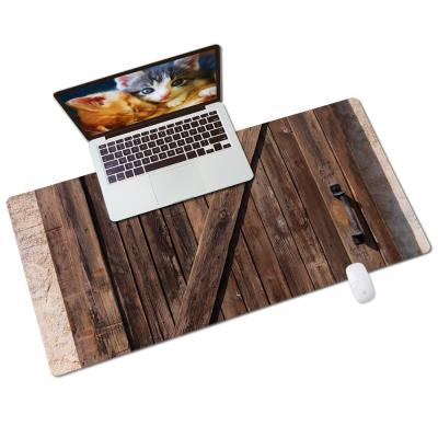 China Natural Rubber Leather Super Original Customized Large Multicolor Wooden Door Mouse Pad for sale