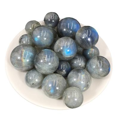 China China Natural Crystal Globe Chakra Stone Wand Blue Quartz Drawstone for sale