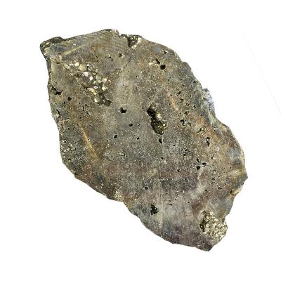 China China Wholesale Natural Peruvian Chakra Iron Ore Crystal Quartz Slice Specimen Raw Stone Ore for sale