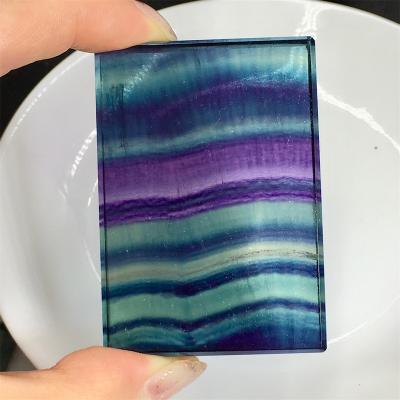 China China Natural Original Fluorite Pendant Leaf Crystal Stone Multicolor Quartz Crystal for sale