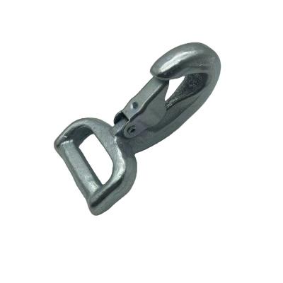 China Heavy Industry Forged Hook Carbon Steel Clevis Grab Hook Truck Trailer Lifting Hook for sale