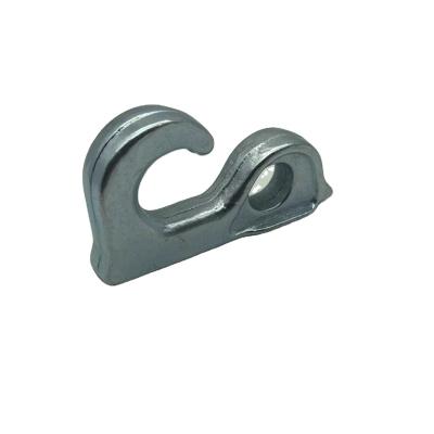 China Heavy Industry Forged Hook Galvanized Forged Clevis Grab Truck Trailer Lifting Hook for sale