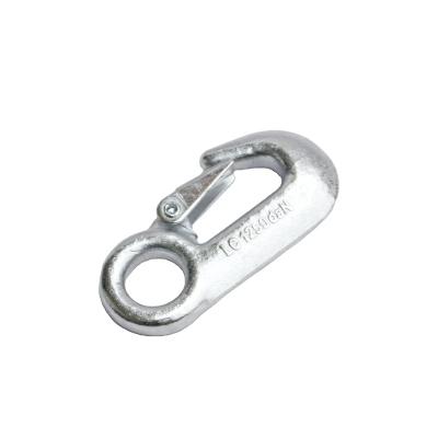 China Heavy Industry Forged Hook With O Ring And Switch Gear Carbon Steel Clevis Grab Hook Truck Trailer Lift Hook for sale