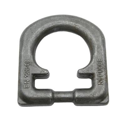 China ZINC YG Forged Heavy Duty Forged D Ring Square Ring Lashing Ring for sale