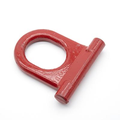 China ZINC YG Red Forged Heavy Duty Loading Cargo D Ring Hardware for sale