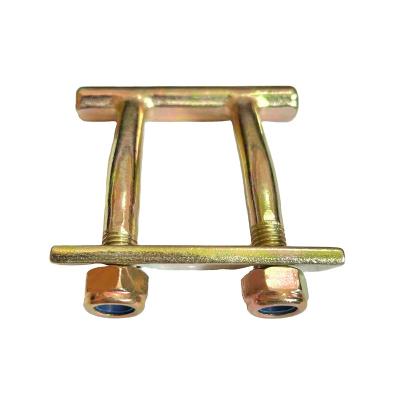 China Iron Cargo Control Hardware Trailer Parts Forged Lashing Ring With Plate And Nut for sale