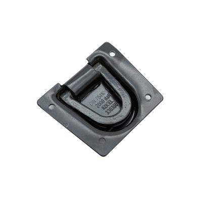 China ZINC Cargo Control Trailer Recessed Floor Anchor Pan Fitting With Lashing D Ring for sale