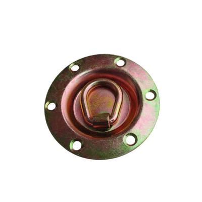 China Iron Cargo Control Hardware Stainless Steel Pan Fitting With-D Rings Lashings Welded Metal for sale