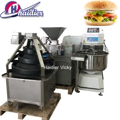 China Price Energy Saving Haidier Hamburger Production Line , Line Burger Bread Machine Bakery Production Line for sale